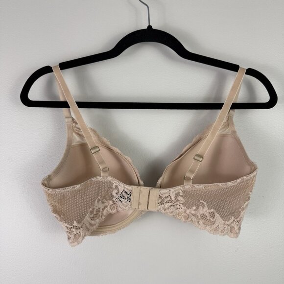 Natori 36D Nude Lace Underwire Bra Lightly Lined Full Coverage Everyday Comfort - Picture 4 of 5